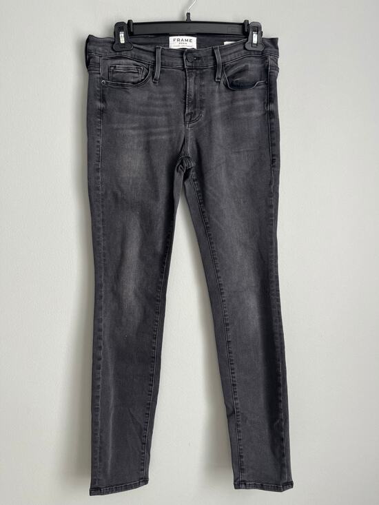 Frame Denim Denim - FRAME Le Skinny de Jeanne Jeans 29 Gray Wash Mid Rise Skinny Stretch Denim USA